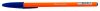 Шариковая ручка Silwerhof 1465258 1 мм оранж. корпус синяя 1/50 