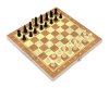 Шахматы в деревянной доске фигуры пластик 539-016 поле 29см