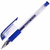 Гелевая ручка Brauberg с резин. грипом игольч. синяя 143916 1/12