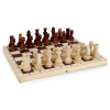 Шахматы в деревянной доске парафинированые подклейка Р-4 29х29см
