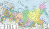 Карта РФ 900х580мм
