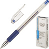 Гелевая ручка Crown синяя с рез. грипом HJR-500R 1/12