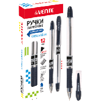 Масляная ручка DeVente Office Max 5073809 с грипом синяя 1/