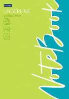 Блокнот А5 40л склейка Хатбер жесткая.подл. "Underline