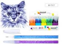 Масляная ручка Mazari 7317 синяя 1/50