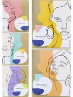 Тетрадь 48л Проф Collezione "минималистич портреты 3284, абстракция 3281/2 1/80