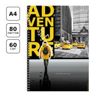 Книга д\зап А4 80л гребень BG "живи ярко 11231