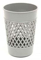 Стакан для офисных принадл. BURO серый 100х55х75