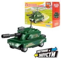 Конструктор инерционный Wiseblock Танк 40456