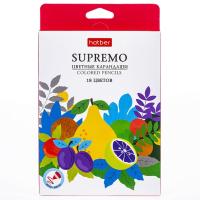 Карандаши 18цв Hatber мягкие Supremo 079892 1/8