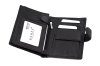 Бумажник водителя Авто + кошелек с визитницей кожа "Barez 1360" 051 кнопка черный