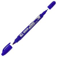 Маркер двухстор. Luxor 150 синий 3012, 1/10