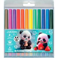 Фломастеры 12цв deVente вентил блистер Panda 5081527, Teddy Bear 5081420 1/12