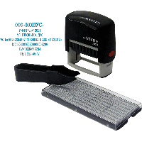 Штамп самонаборный 7 строки DeVente 8028, 2кассы оттиск 60*35мм