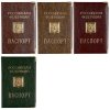 Обложка для паспорта с метал гербом ПВХ Space 237759