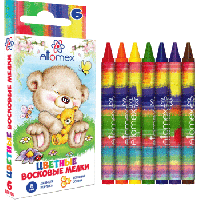 Восковые мелки 6цв Пифагор 227278 1/24