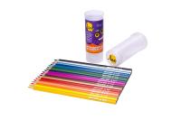 Карандаши 18цв неон + металлик ВКФ ЛЕО в тубусе