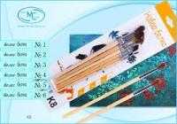 Набор кистей 6шт белка К-8 1/24