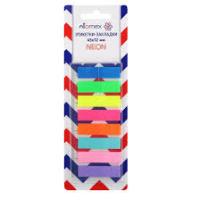 Набор закладок пластик 8цвх25л 45х12мм Attomex 2011202 1\12