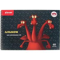 Альбом для рис. 40л гребень School "Три богатыря" 1843414