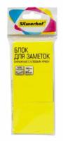 Блок для записей с клеевым краем 38х51 набор 3шт х 100л неон желтый  Silwerhof 1204458