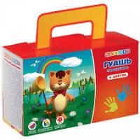 Краски пальчиковые 6цв 480мл Цветик Невская палитра 3041143  1/12