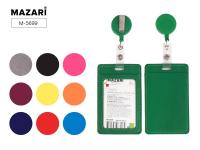 Бейдж с рулеткой кож/зам Mazari 5699 7х10,7см 