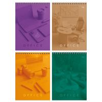 Блокнот А5 60л гребень BG Моноколор офис 06541