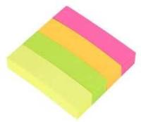 Набор закладок 19х76  4х100шт неон CY7650, Mazari 4537