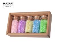 Набор Бисера в баночках Mazari M-9908 5цв 1/12