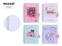 Блокнот на замке 13х18см Mazari 9221