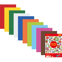 Цв. пористая резина А4 10цв 1мм Alingar 6577, deVente 8040796 