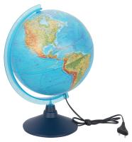 Глобус 25см с подсветкой физико-политический от сети 12500191, 10546