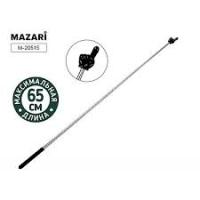 Указка телескопическая металлическая с пальцем черная Mazari 20515