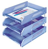 лоток горизонтальный 3 лотка пластик на метал. стержнях 10431 аналог Sysmax , 1/4