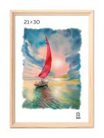 Фоторамка 21х30 дерево светлое со стеклом Zebra 1700 1/25