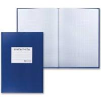 Книга учета 96л твер. бумвинил наклейка синяя зелен Brauberg 130140 130280 1/10