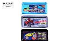 Пенал косметичка Mazari 9658 9659  Street Racing монстр трак 2отд. 1/12