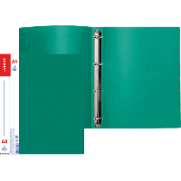 Папка 4 кольца deVente 25мм 600мк 3081410/11/12/14 синяя, черн, зелен. крас 1/12