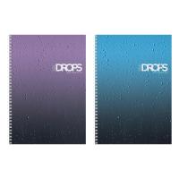 Тетрадь А4 80л гребень Хатбер "Drops" 1/28