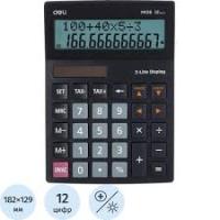 Калькулятор DELI 126 2-строч дисплей 182x129мм 