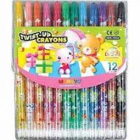 Восковые карандаши выкруч. 12цв Mungyo MTC12 Корея 1/12