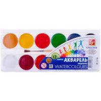 краски аквар. 12цв Луч "Классик кисть 19с1287 1/48