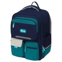 Ранец Forst F-Style ортопедич, вентилир спинка 38х27х16 синий 032404