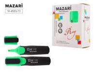 Текстовыделитель Mazari 4583 зеленый 1/12