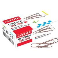 Скрепки 28мм омедненные золотистые deVente 4135315 1/10