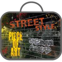 Папка школьника А4 с ручками Пчелка ПШ-11 335х260х60 твер. дно "Street style