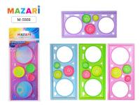 Трафарет окружностей 20см спирограф Mazari 5569, MC-618 1/50