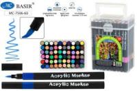 Набор маркеров акриловых - кисточек 60цв 1106-60