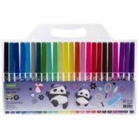 Фломастеры 24цв Hatber ECO "панды 88349, принцессы 67052 ежики 80549 1/12